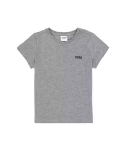 تیشرت یقه گرد خاکستری ملانژ پسرانه برند U.S. Polo Assn. - 891715434