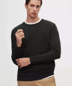 ژاکت بافتنی یقه گرد Regular Fit رنگ حکای DS Damat بدون پرز برند D'S Damat - 50354335