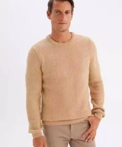 پلیور بژ برند Defacto - 867635910