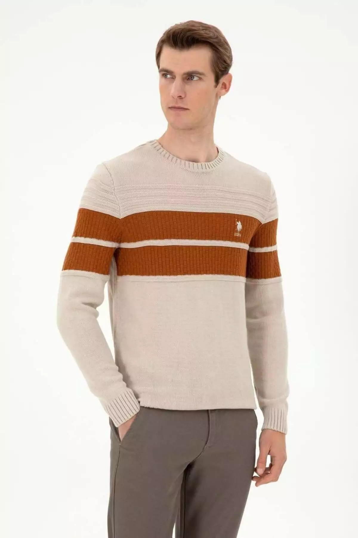 کاپشن بافتنی مردانه آمریکایی پولو آسینیشن برند U.S. Polo Assn. - 897376779