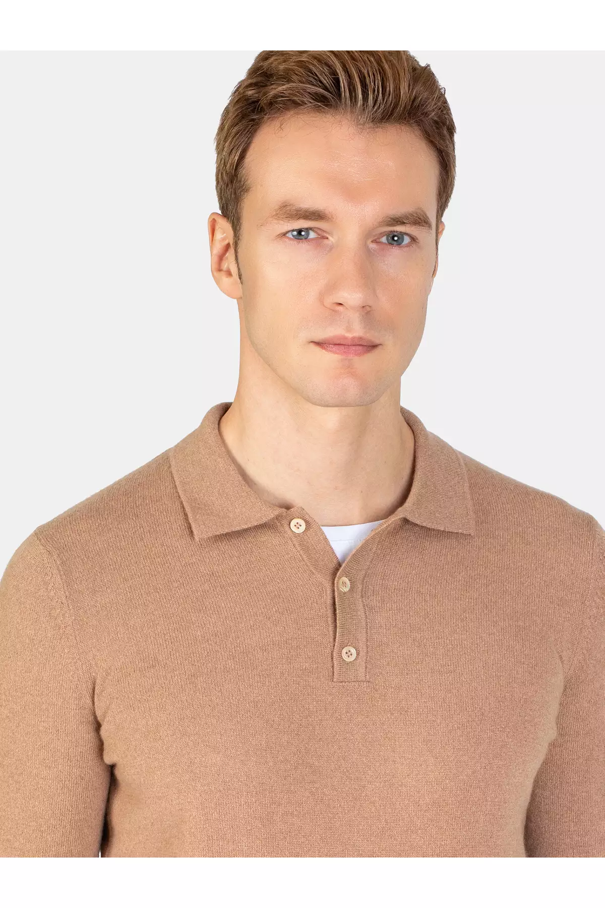 پلیور مردانه بافت معمولی - رنگ شتری برند Karaca - 865248378