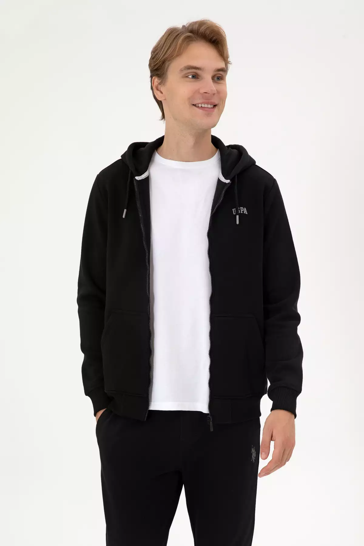 ژاکت بافتنی مشکی مردانه 50313755-VR046 برند U.S. Polo Assn. - 1033132612