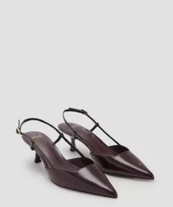 کفش پاشنهدار گربهای براق برند MANGO - 977565478