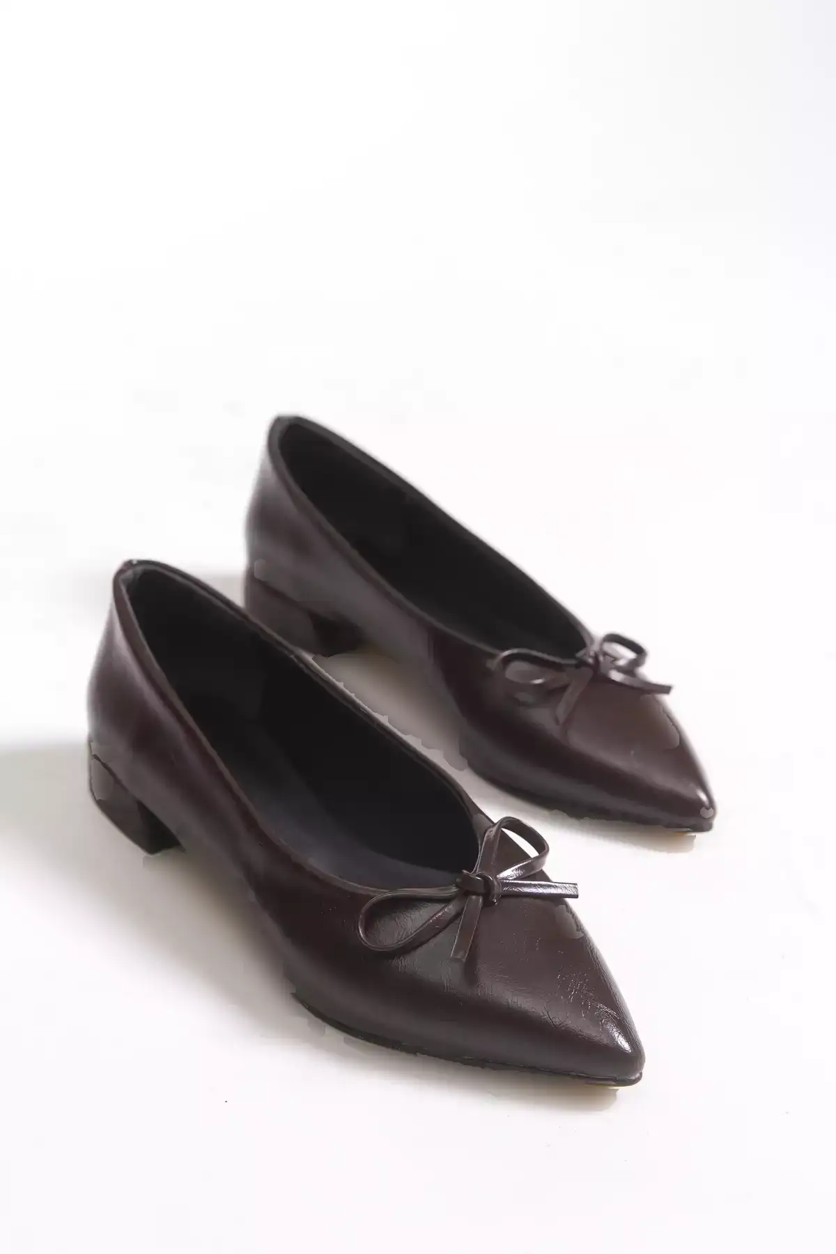 بافت قهوهای، کفش بدمینتون زنانه با نوک تیز 0012502 برند Riccon - 983028529