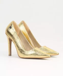 کفش پاشنه بلند طلایی زنانه PC-54053 برند Pierre Cardin - 855546179