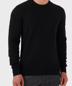 پلیور مردانه یقه گرد نازک فیت کتان برند Calvin Klein - 862077412