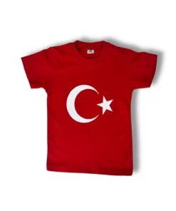تی‌شرت بچه‌گانه مردانه با طراحی ستاره و ماه ترکیه‌ای برند Kalyoncu Butik - 926652096