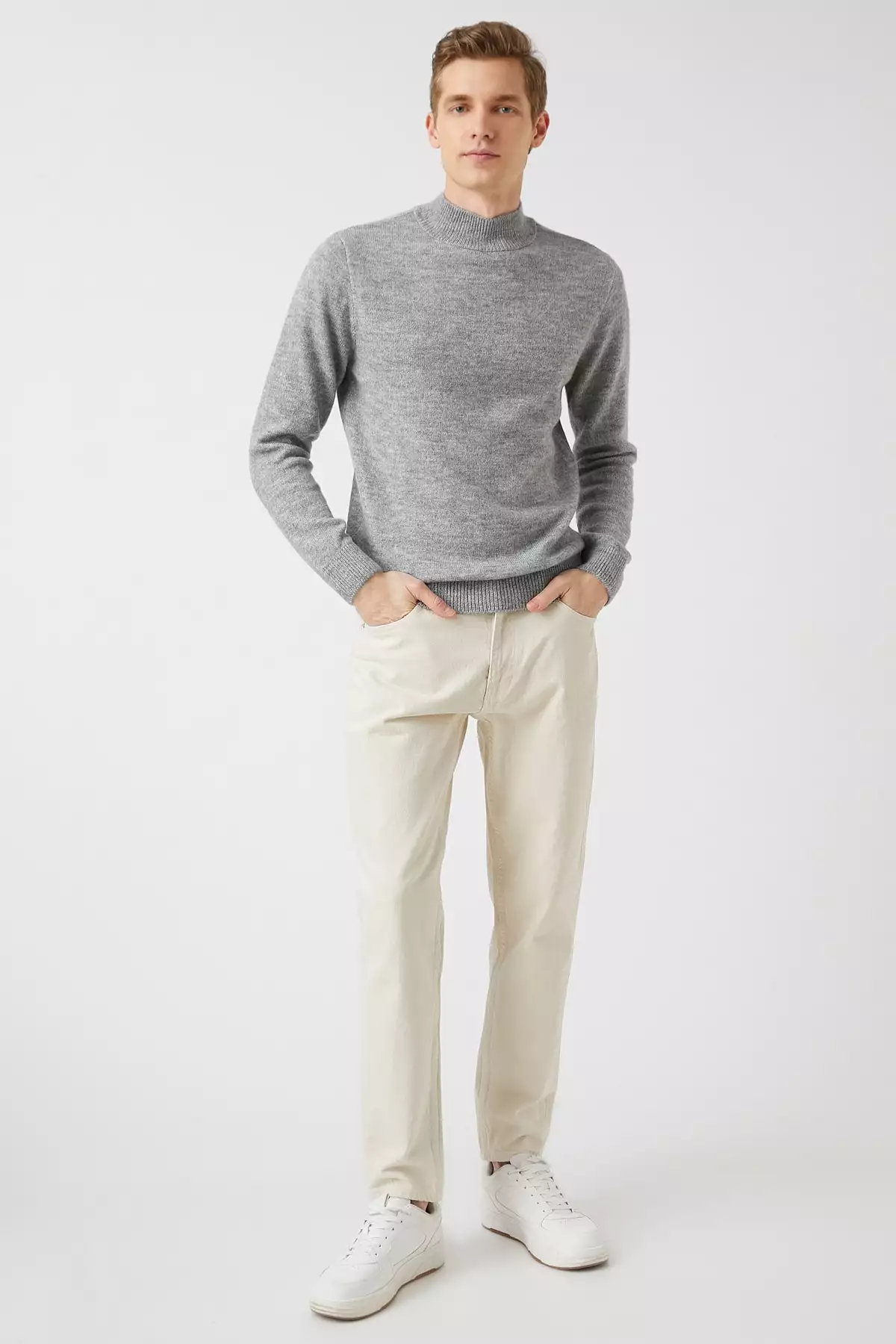 ژاکت پایه یقه نیمهماهیگیر برند Koton - 339293773