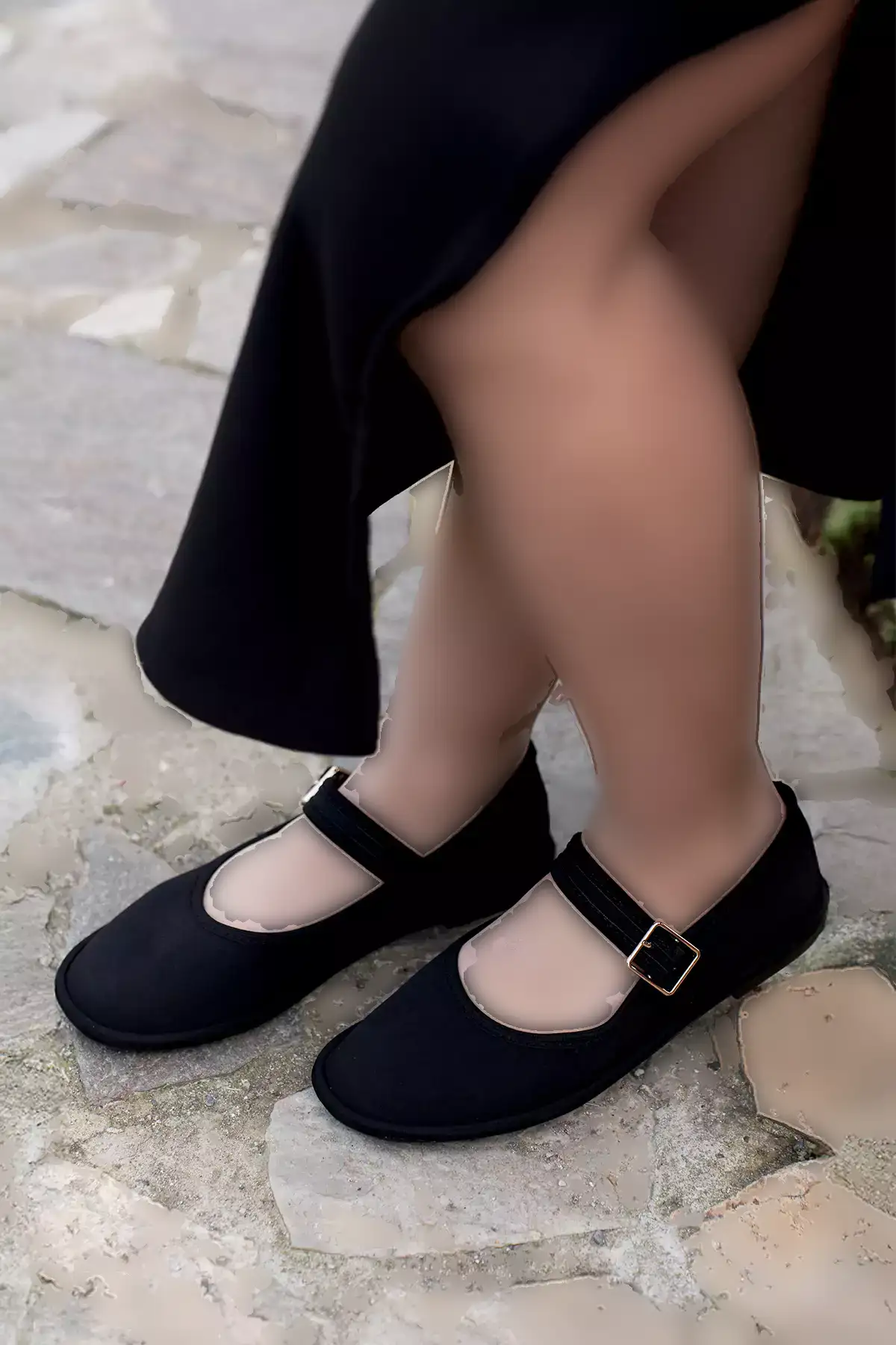 بافت زنانه لوری مشکی برند Marjin - 899084100