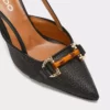 LINDY-TR - کفش پاشنهبلند سیاه زنانه با کفی چرم طبیعی و پشت باز برند Aldo - 903982900