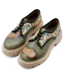 کفش روزمره زنانه از چرم وگان - طراحی نقاشی یک خانم برند Dogo - 960335975