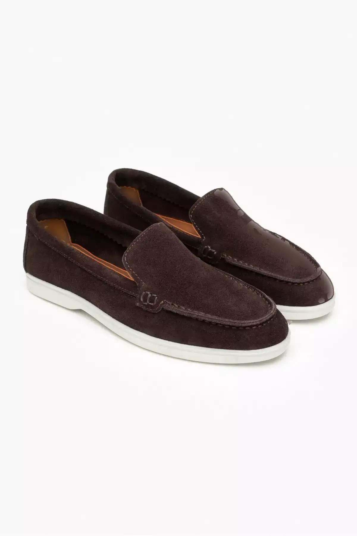 زنانه کفش باله ای تخت از چرم طبیعی ون برند NİŞANTAŞI SHOES - 854433629