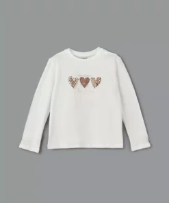 تی‌شرت دخترانه یقه گرد LCW Kids برند LC Waikiki - 895426478