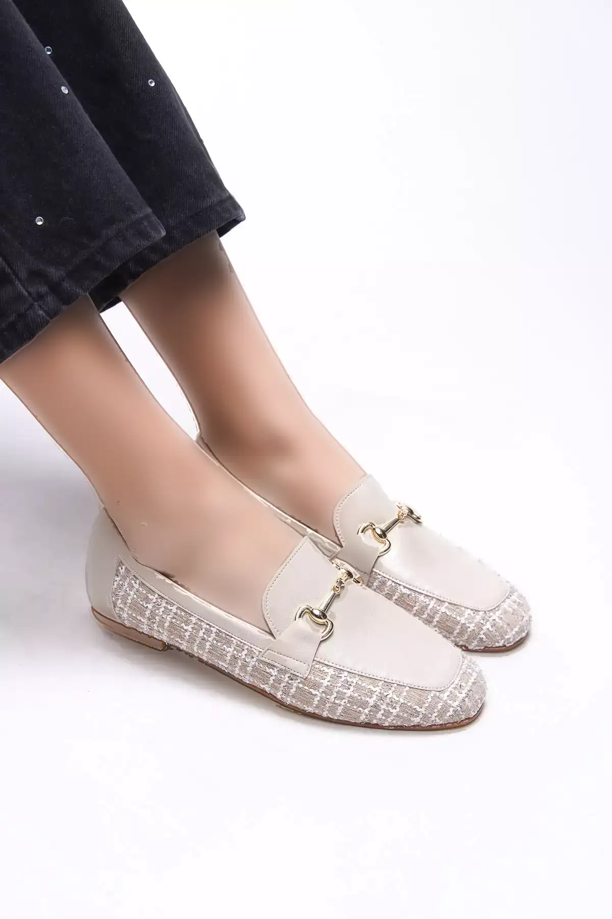 پاپوش زنانه وینلینا 0012093 کرم برند Riccon - 900651239