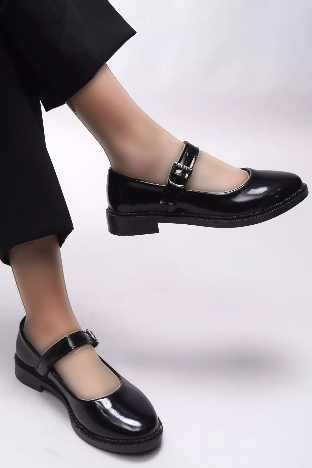 کفش زنانه ساالهرا مدل 0012250 مشکی براق برند Riccon - 905321292