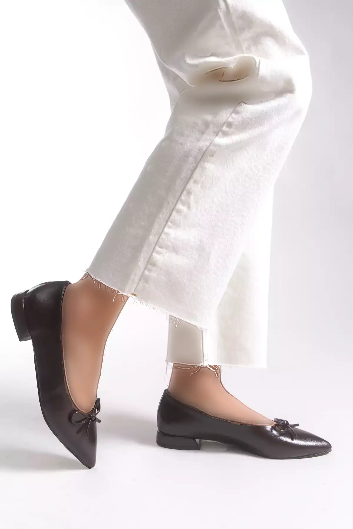 بافت قهوهای، کفش بدمینتون زنانه با نوک تیز 0012502 برند Riccon - 983028529