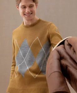 پلیور مردانه رنگ خاکی روشن 50272105-VR183 برند U.S. Polo Assn. - 834787190