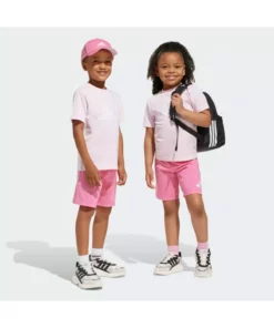 ست تیشرت و شورت بچه‌گانه صورتی 160 شماره Je1378 برند adidas - 899932310