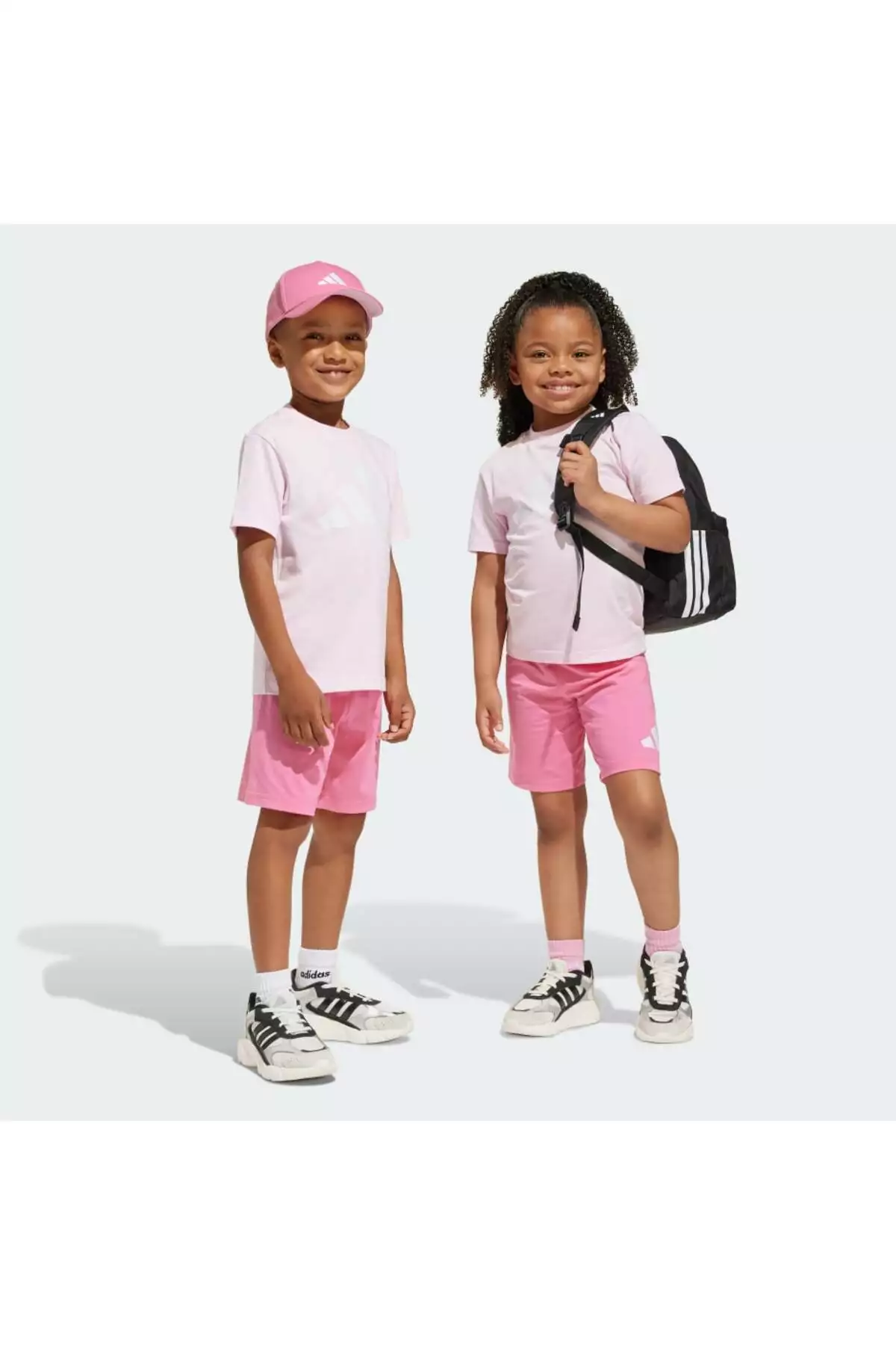 ست تیشرت و شورت بچهگانه صورتی 160 شماره Je1378 برند adidas - 899932310