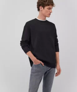 ژاکت سیاه یقه گرد فیت معمولی / برش معمولی 0710257-900 برند Mavi - 869800406