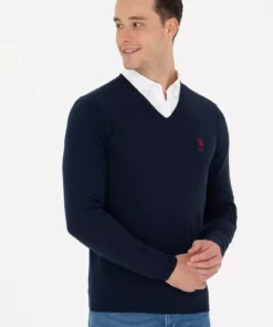 پالتوی مردانه آبی تیره ساده 50269002-VR033 برند U.S. Polo Assn. - 839169360