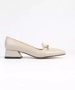 ® | PC-52567 - 3478 بژ چیندار - کفش پاشنهبلند زنانه برند Pierre Cardin - 774633554