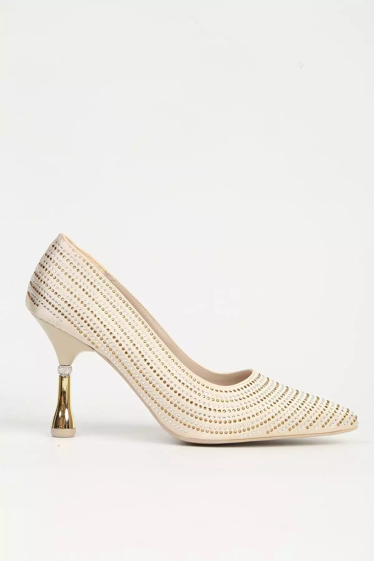 کفش پاشنه بلند طلایی PC-55010 برند Pierre Cardin - 987512686