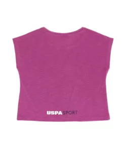 تی‌شرت یقه بازی برای دخترانه مدل بنفشه برند U.S. Polo Assn. - 834529161