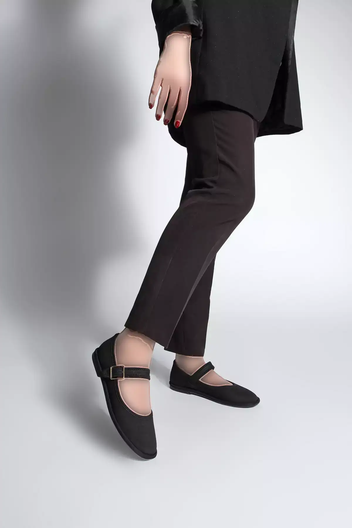 بافت زنانه لوری مشکی برند Marjin - 899084100