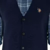 کاردیگان بافتنی آبی تیره مردانه 50292677-VR033 برند U.S. Polo Assn. - 866369370