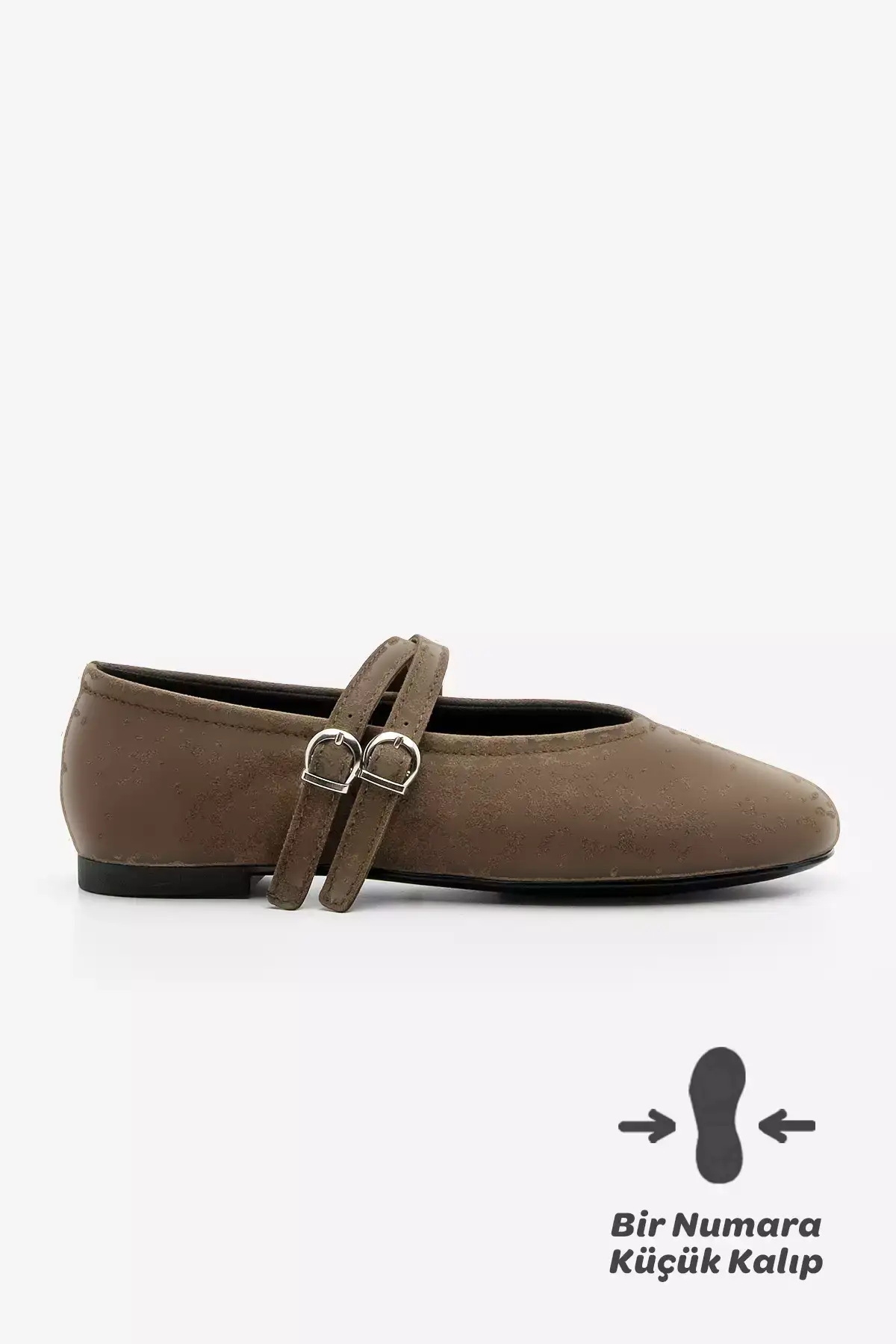 بابت زنانه با بند ضربدری نیرزا قهوهای سوئدی برند Marjin - 982090660