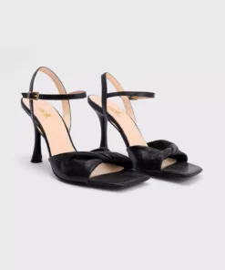 کفش پاشنهدار جلو باز چرمی برند adL - 938443144