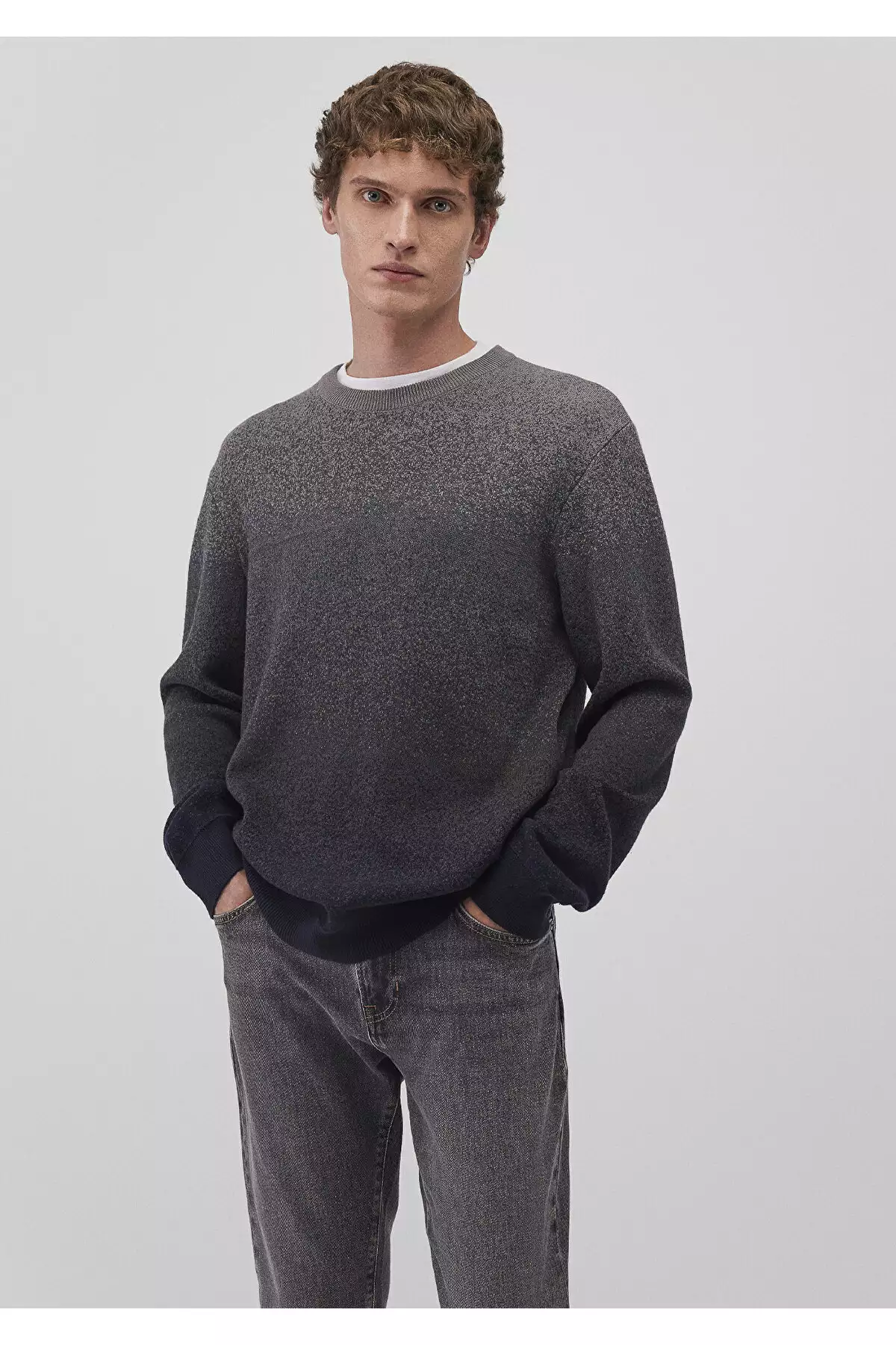 کاواز گرانوی یقه دوچرخهای خاکستری، اندازه باریک / دار کُش 070779-34686 برند Mavi - 168286486