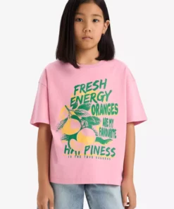 تیشرت آستین کوتاه مدل دوشانه کودکانه با یقه گرد برند Defacto - 922228037