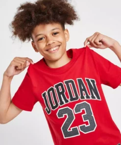 تیشرت تمرینی پرواز بچگانه جردن مدل ۹۵A088-R78 رنگ قرمز برند Nike - 470726596