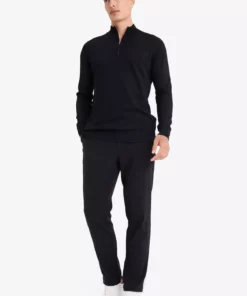 ژاکت بافتنی یقه ایستاده با نیمه زیپ استاندارد فیت D0624AX25AU برند Defacto - 966582822