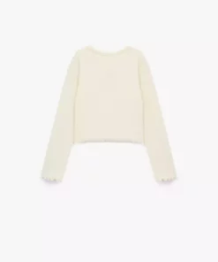 تی-Shirt پنبه‌ای با یقه دوچرخه‌ای و آستین بلند و دوخت نقوش خرسی برند Koton - 1027528420