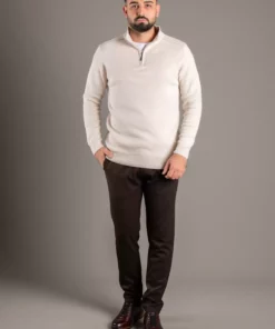 دستمال گردن مردانه با زیپ و یقه ایستاده برند ZEKİ ÖZER - 990438424