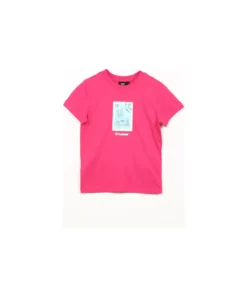 بrenna تیشرت یقه گرد صورتی دخترانه برند hummel - 761458483