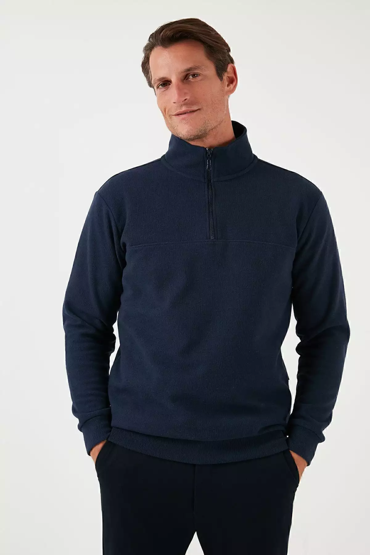 سوئیشرت نخی راحت پوش مردانه KAZAK 456112 BR برند Buratti - 847013599