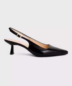 عزیزم، ترجمه این محصول به فارسی به صورت زیر است: "کفش پاشنه‌بلند با پشت باز از چرم" برند adL - 938444524