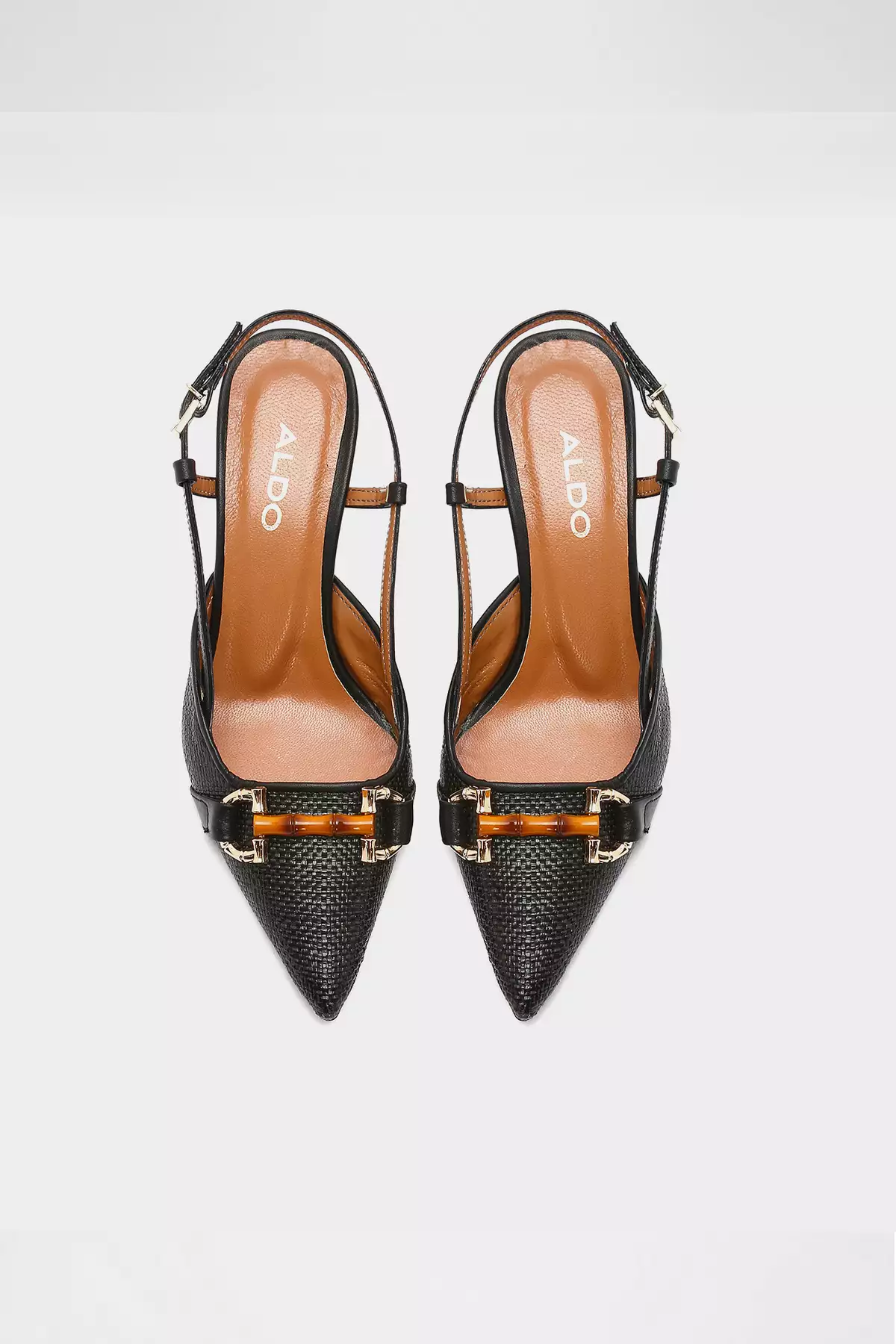 LINDY-TR - کفش پاشنهبلند سیاه زنانه با کفی چرم طبیعی و پشت باز برند Aldo - 903982900