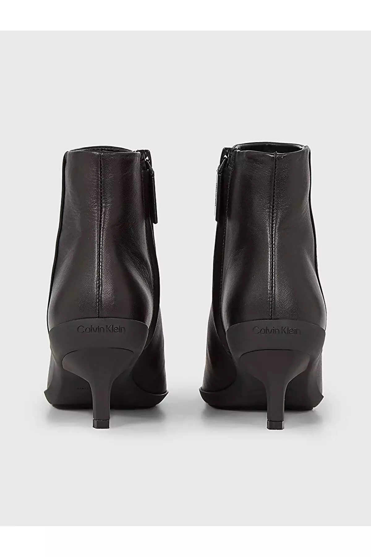 کفش پاشنه بلند کلاسیک مشکی با نوک تیز چرم زنانه HW0HW01838-BEH برند Calvin Klein - 787853065