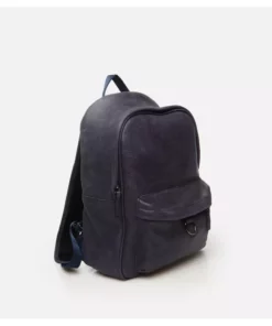 کوله پشتی چرم مردانه آبی تیره برند Hotiç - 801450754