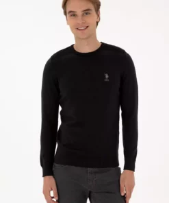 پلیور بافت سیاه برند U.S. Polo Assn. - 991330671