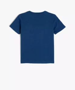 تی‌شرت پنبه‌ای یقه گرد با طرح تم فوتبال برند Koton - 931203726