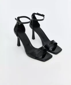 کفش پاشنه‌دار زنانه با بند تک‌نوار و گره‌ای در مچ پا - فصل جدید ایزر برند LC Waikiki - 1028683992