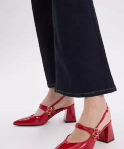 سندل پاشنه‌بلند زنانه با زیره‌بلند از جنس چرم مصنوعی E2515AX25SM برند Defacto - 929169931