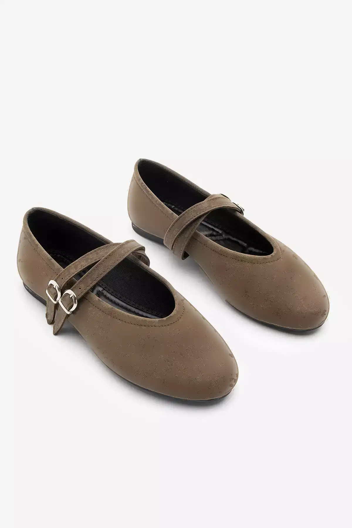 بابت زنانه با بند ضربدری نیرزا قهوهای سوئدی برند Marjin - 982090660