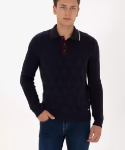 پليور آبی تیره مردانه 50308307-VR033 برند U.S. Polo Assn. - 1034257462